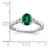 Oval Gemstone and Diamond Ring