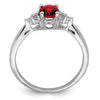 Oval Gemstone and Diamond Ring