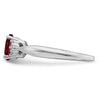 Oval Gemstone and Diamond Ring