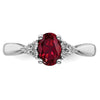 Oval Gemstone and Diamond Ring