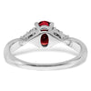 Oval Gemstone and Diamond Ring