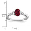 Oval Gemstone and Diamond Ring