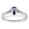 Oval Gemstone and Diamond Ring