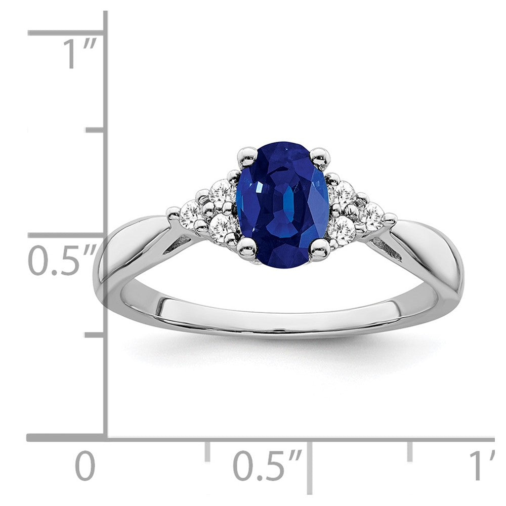 Oval Gemstone and Diamond Ring