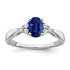 Oval Gemstone and Diamond Ring