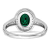 Oval Gemstone and Diamond Halo Rings