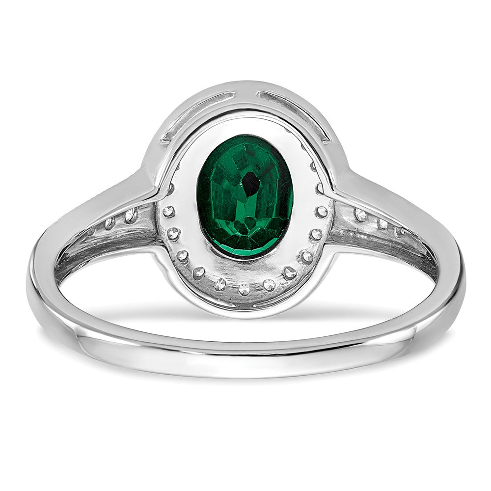 Oval Gemstone and Diamond Halo Rings