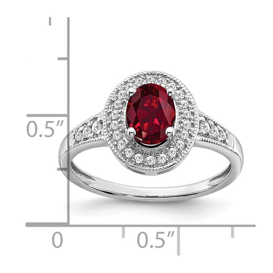 Oval Gemstone and Diamond Halo Rings