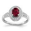 Oval Gemstone and Diamond Halo Rings