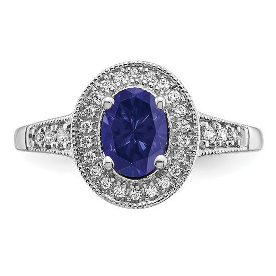 Oval Gemstone and Diamond Halo Rings