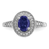 Oval Gemstone and Diamond Halo Rings