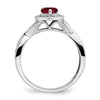Pear Gemstone and Diamond Halo Rings