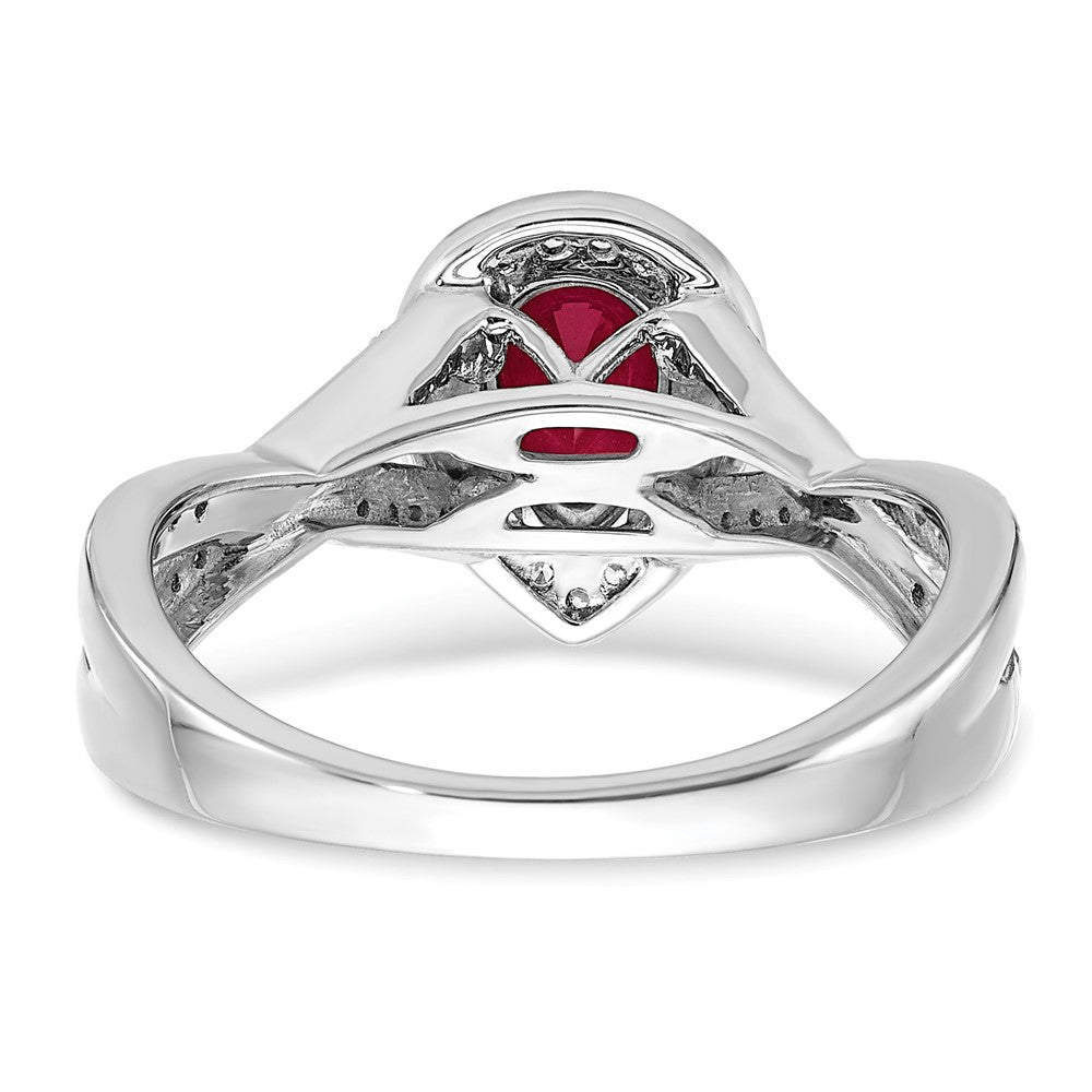 Pear Gemstone and Diamond Halo Rings
