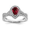 Pear Gemstone and Diamond Halo Rings