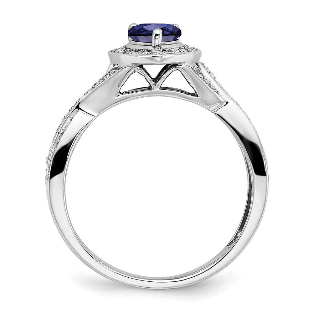 Pear Gemstone and Diamond Halo Rings