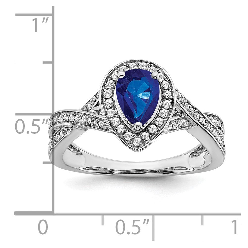 Pear Gemstone and Diamond Halo Rings