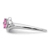 Gemstone and Diamond 2-stone Heart Rings