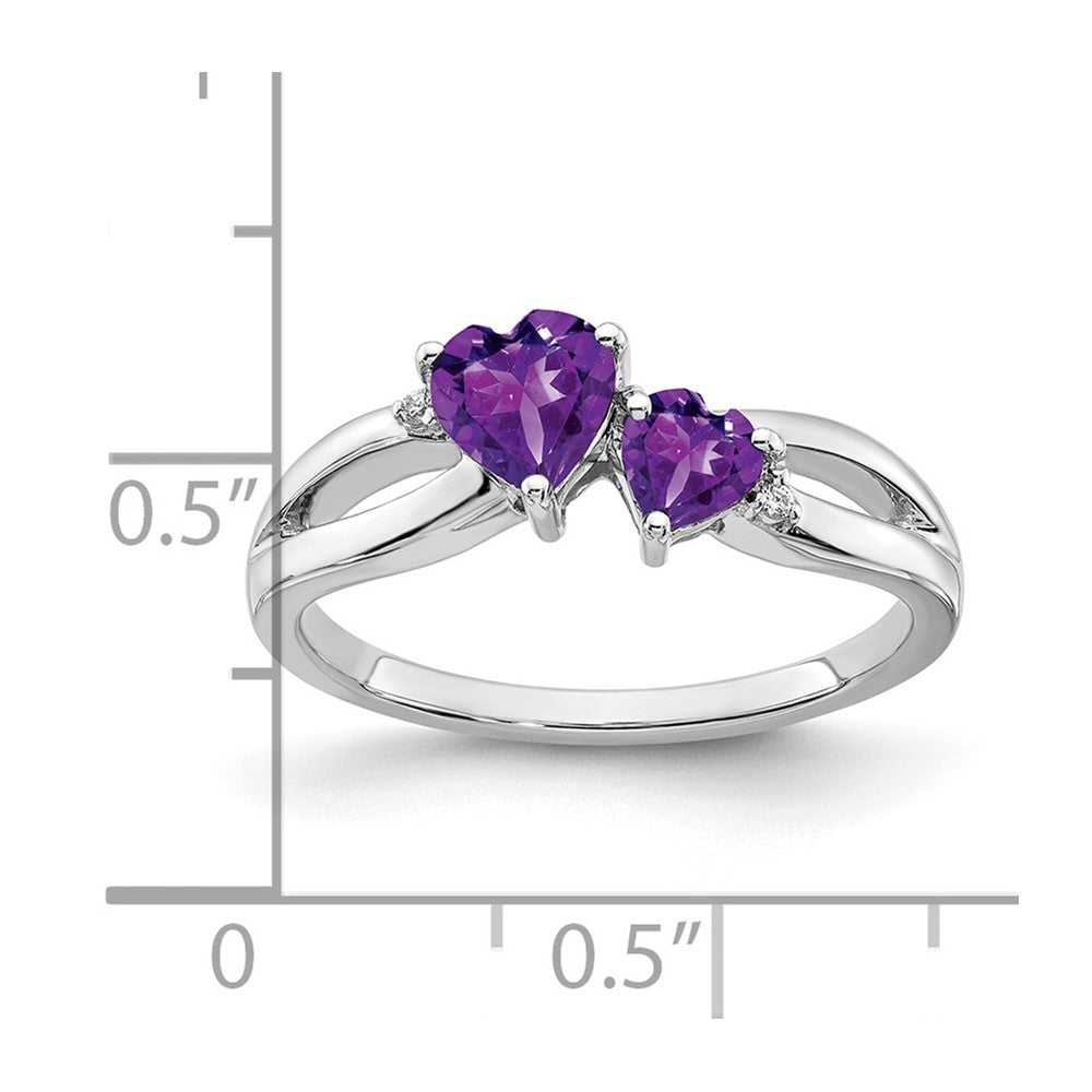 Two Hearts Gemstone & Diamond rings