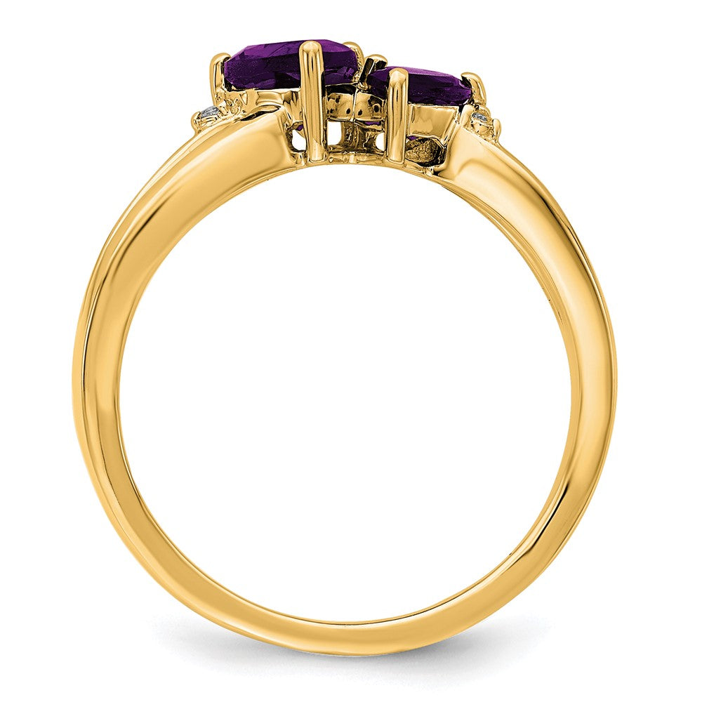 Two Hearts Gemstone & Diamond rings