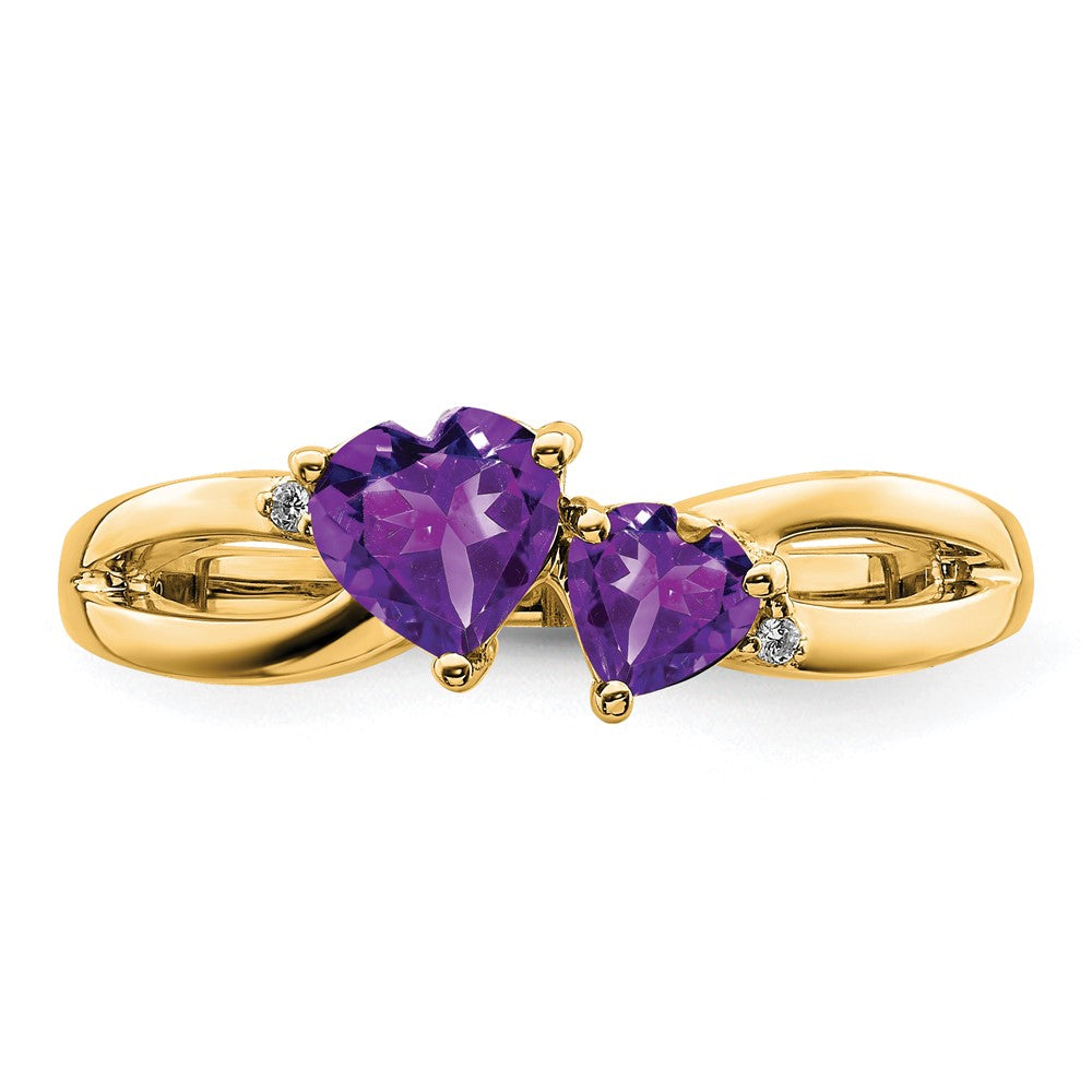 Two Hearts Gemstone & Diamond rings