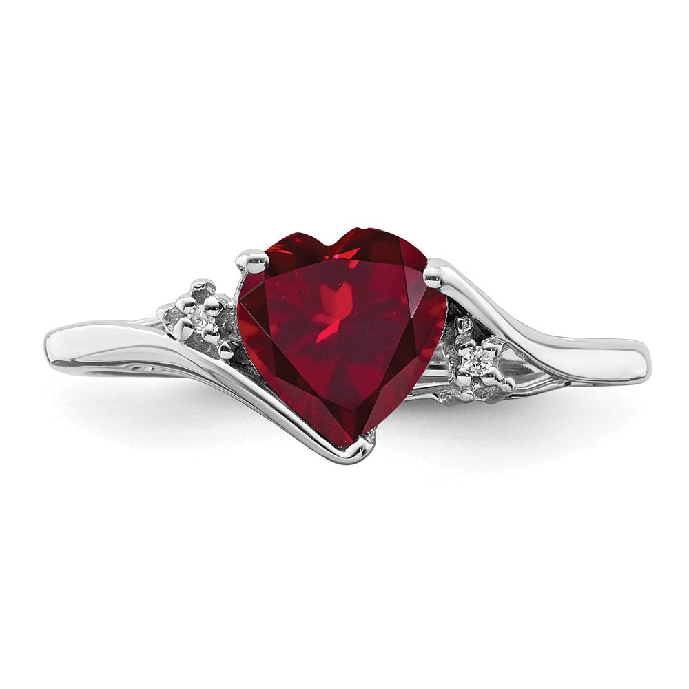 Heart Gemstone & Diamond rings