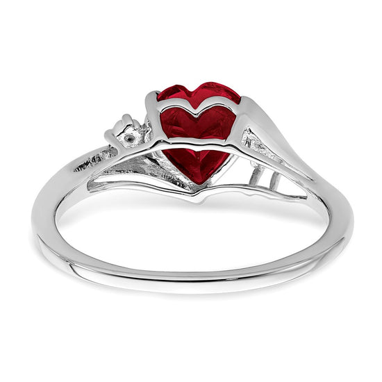 Heart Gemstone & Diamond rings