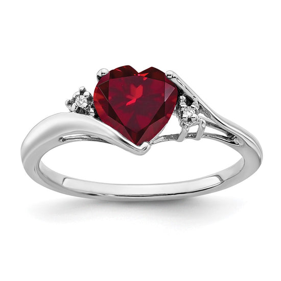 Heart Gemstone & Diamond rings