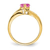 Gemstone and Diamond Heart Ring