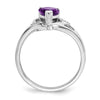 Gemstone and Diamond Heart Rings