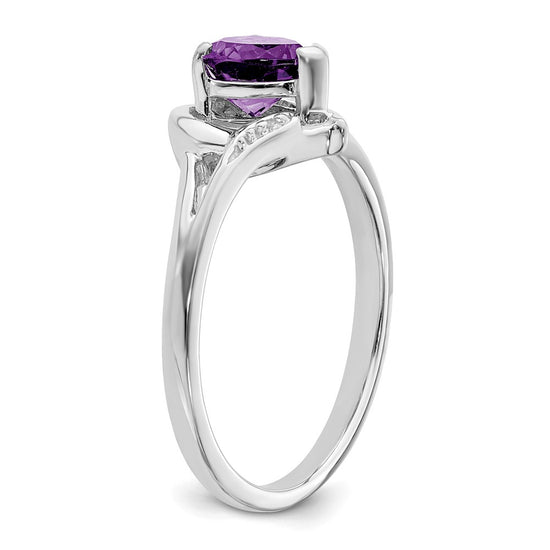 Gemstone and Diamond Heart Rings