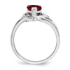Gemstone and Diamond Heart Rings