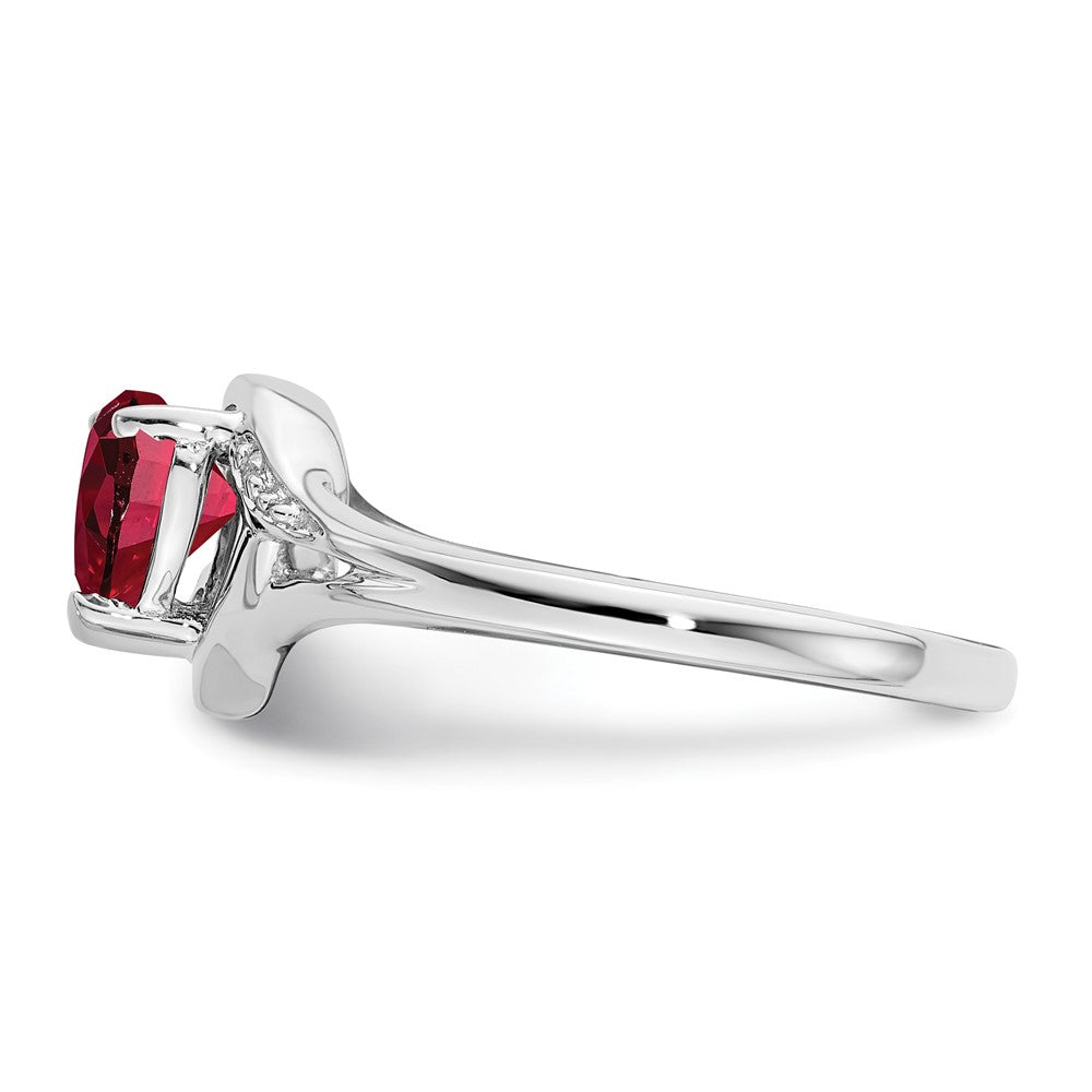 Gemstone and Diamond Heart Rings
