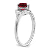 Gemstone and Diamond Heart Rings