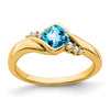 Gemstone and Diamond Ring