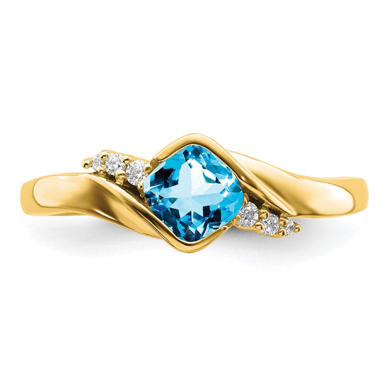 Gemstone and Diamond Ring