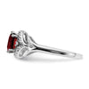14k White Gold Gemstone and Diamond Ring