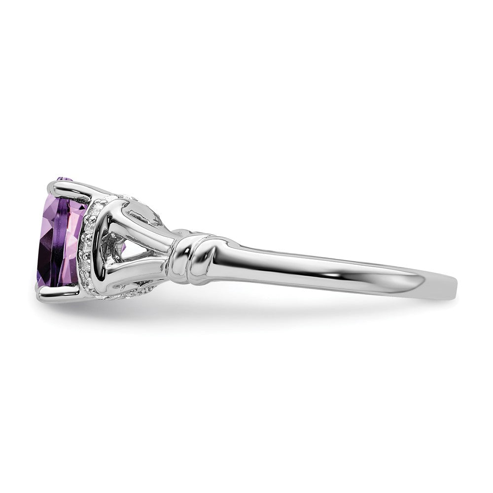 Cushion Gemstone and Diamond Rings