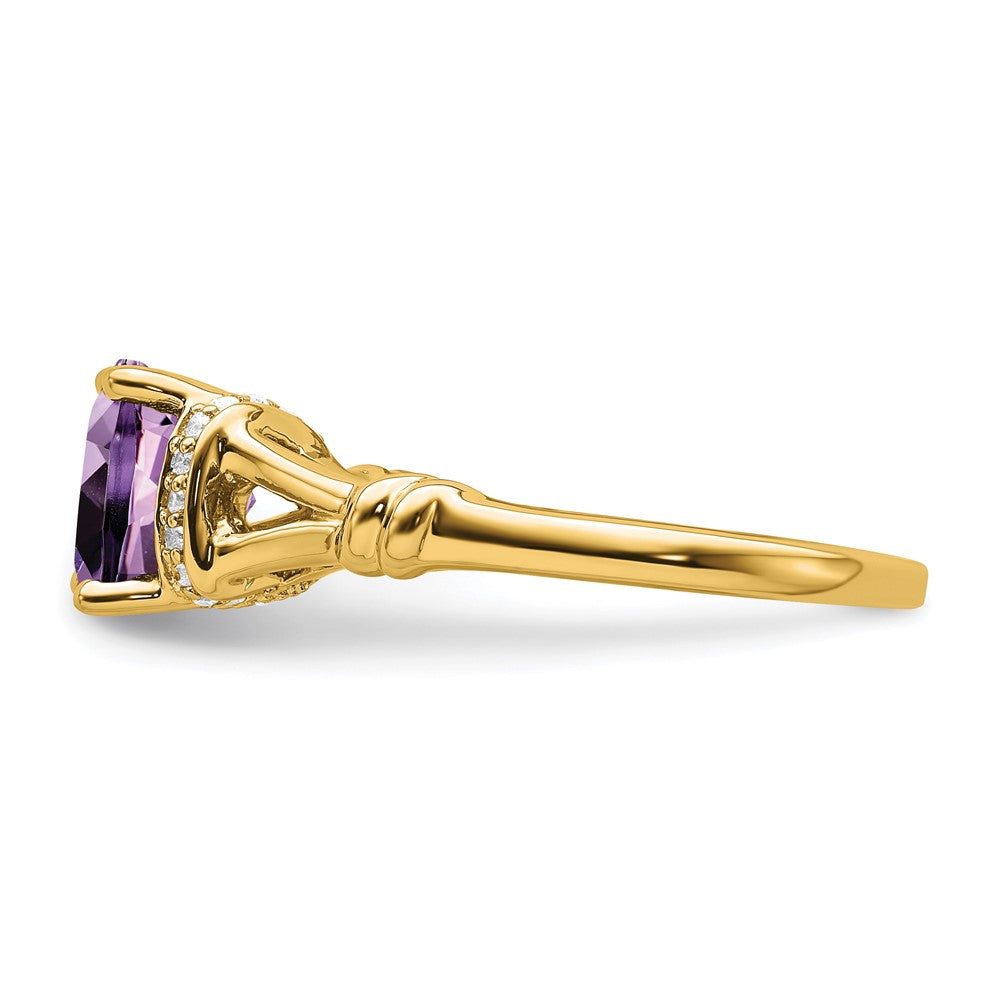 Cushion Gemstone and Diamond Rings