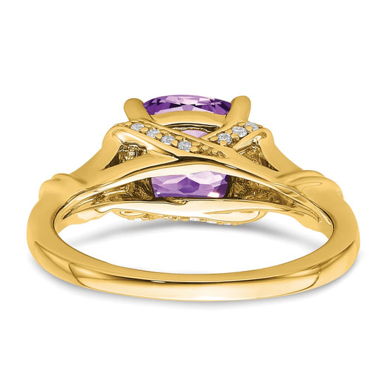 Cushion Gemstone and Diamond Rings