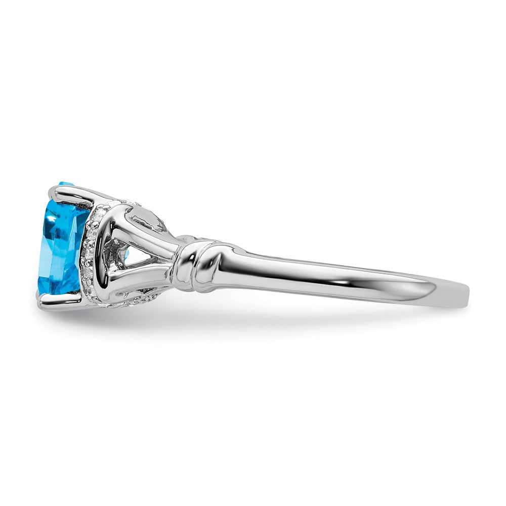 Cushion Gemstone and Diamond Rings
