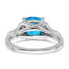 Cushion Gemstone and Diamond Rings