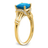 Cushion Gemstone and Diamond Rings