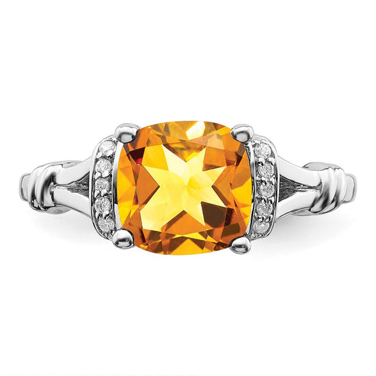 Cushion Gemstone and Diamond Rings