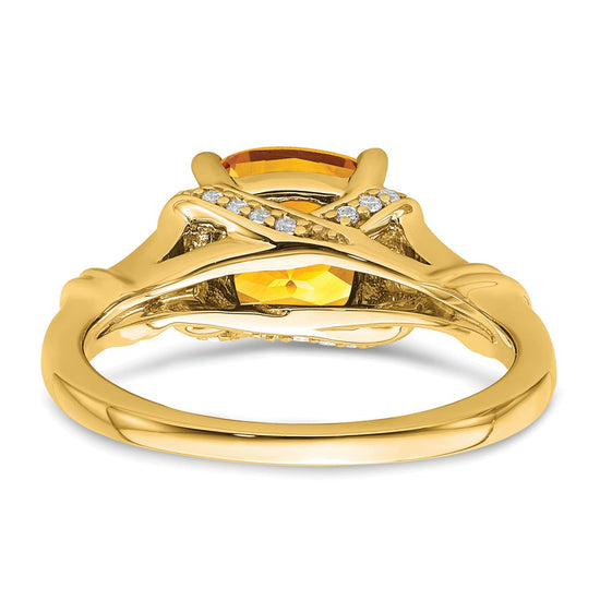 Cushion Gemstone and Diamond Rings