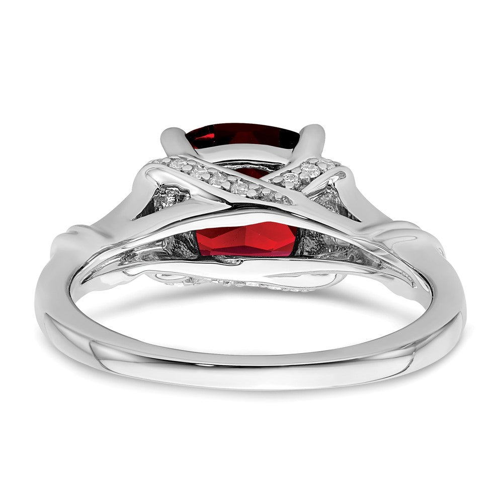 Cushion Gemstone and Diamond Rings