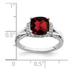 Cushion Gemstone and Diamond Rings