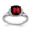 Cushion Gemstone and Diamond Rings
