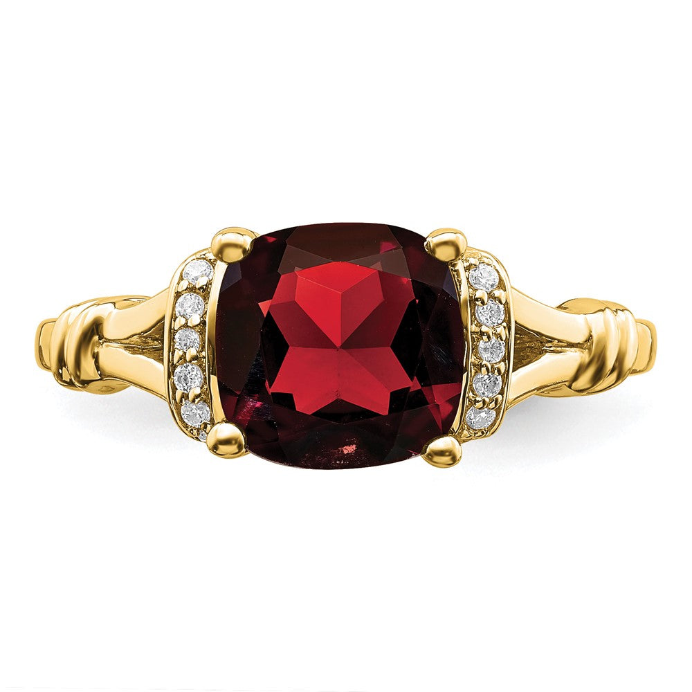 Cushion Gemstone and Diamond Rings