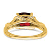 Cushion Gemstone and Diamond Rings