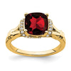 Cushion Gemstone and Diamond Rings